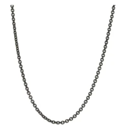 Monica Rich Kosann Black Steel "Charlie" Chain, Stainless Steel