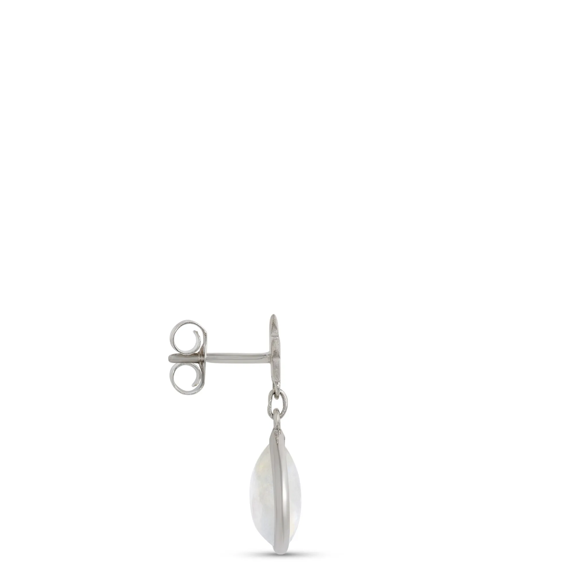 Moonstone Earrings, Sterling Silver