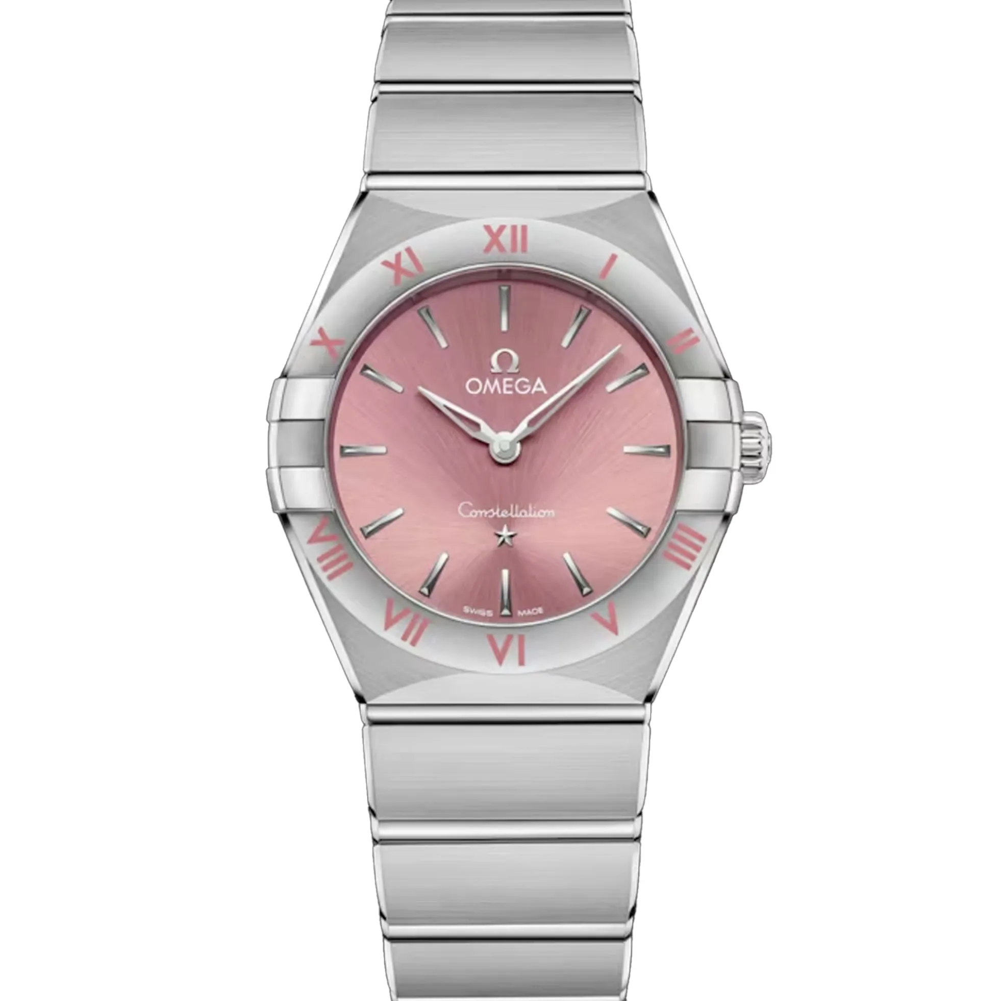 OMEGA Constellation Pink Dial Watch, 28mm
