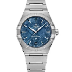 OMEGA Constellation Steel on Steel Blue Dial Watch, 41mm