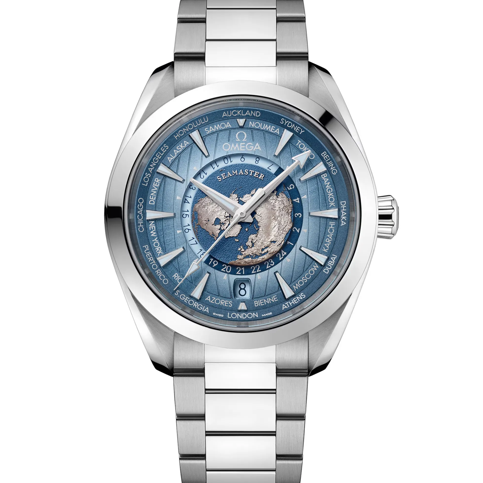 OMEGA Seamaster Aqua Terra 150M Steel on Steel Blue Dial Watch, 43mm