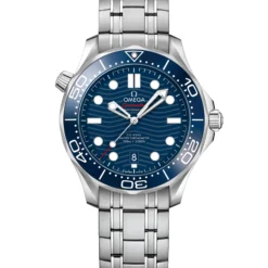OMEGA Seamaster Diver 300M Steel on Steel Blue Dial Watch, 42mm