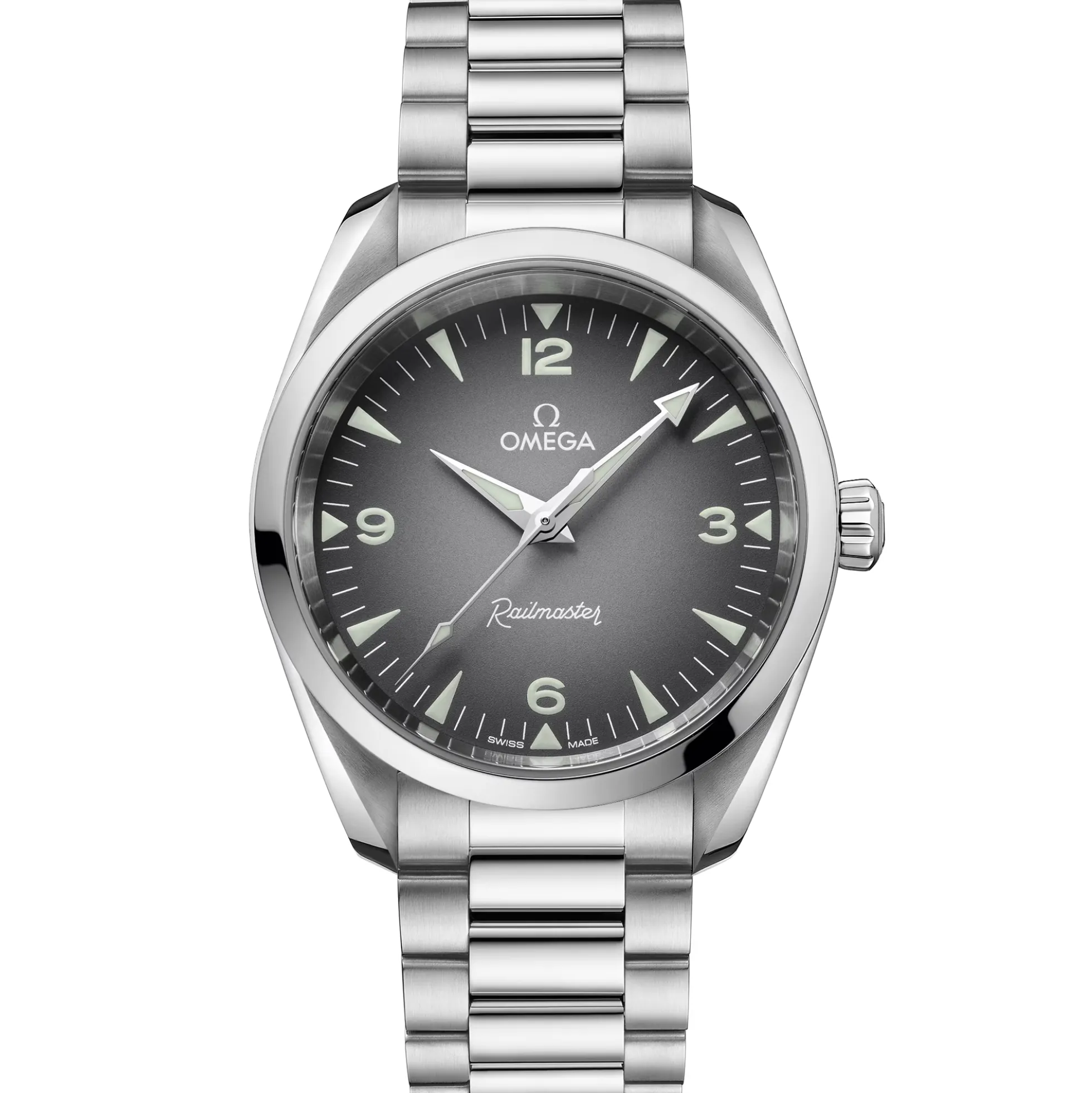 OMEGA Seamaster Railmaster Gray Dial Watch, 38mm