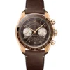 OMEGA Speedmaster Chronoscope Bronze Gold on Leather Strap Brown Dial Watch, 43mm