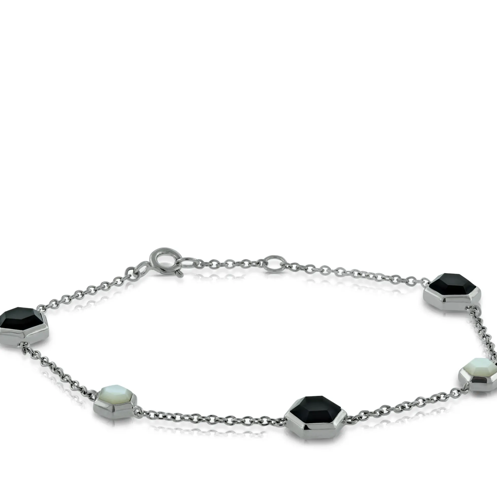 Onyx & Mother of Pearl Bracelet