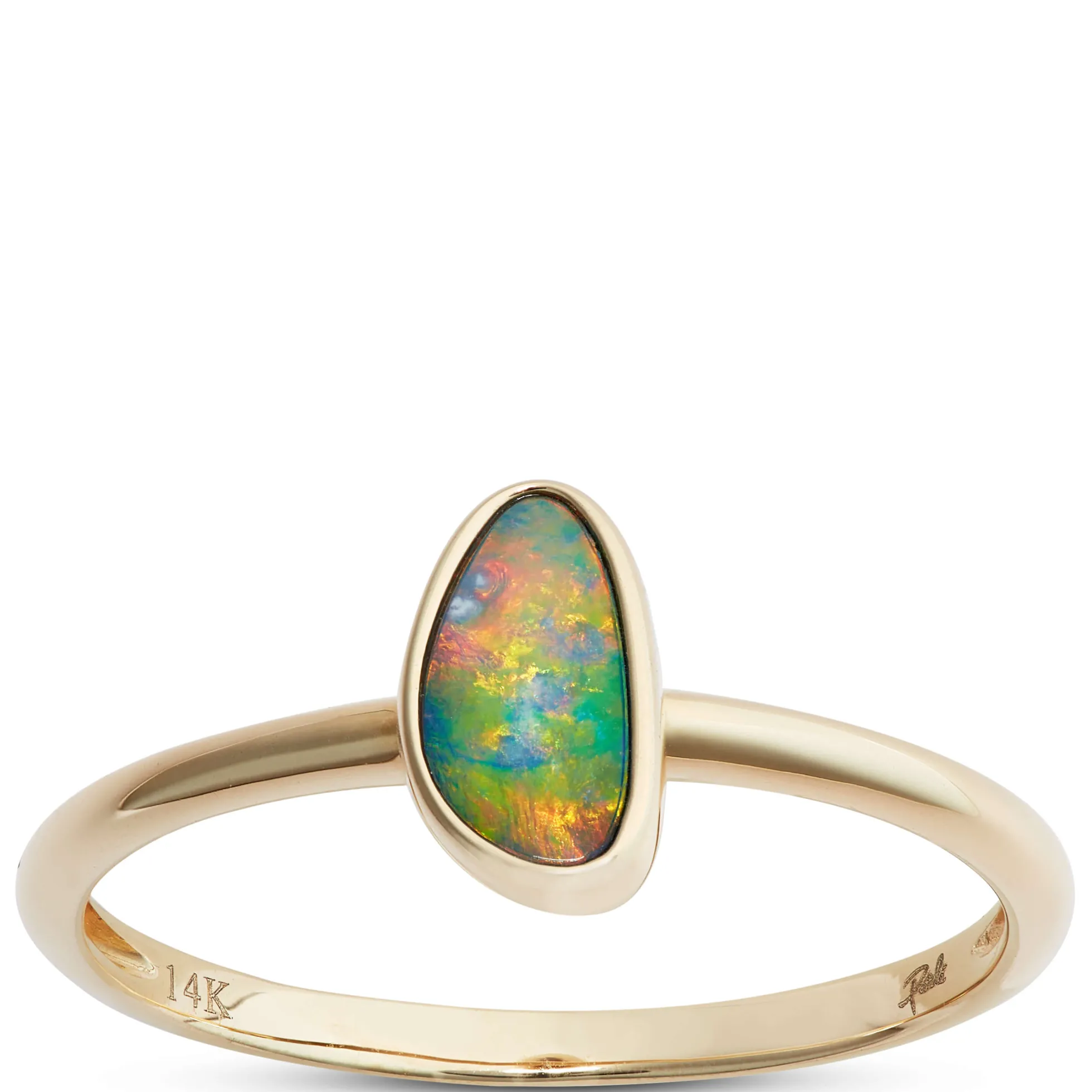 Opal Ring, 14K Yellow Gold