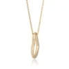 Open Asymmetrical Heart Necklace 14K