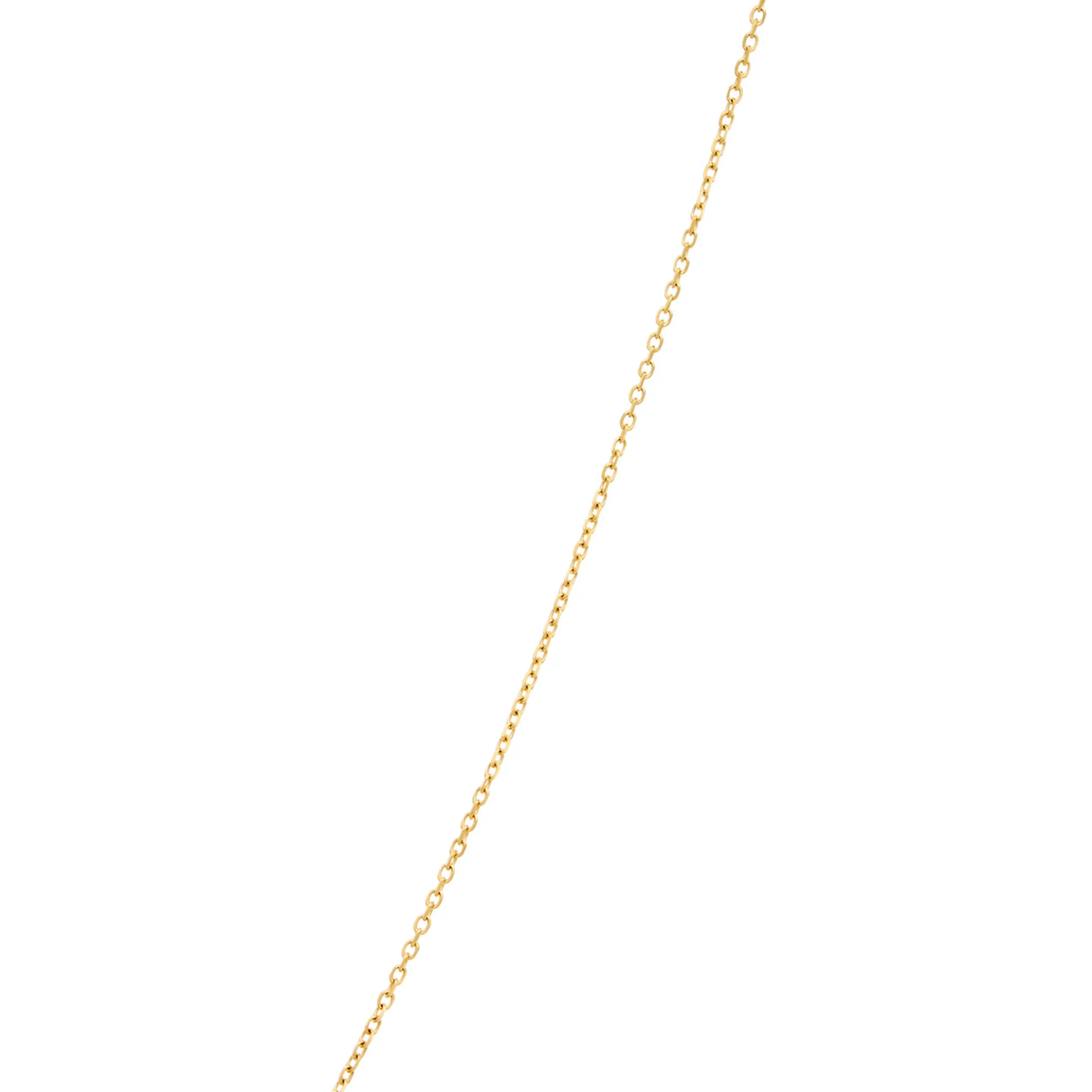 Oval Aquamarine Pendant Necklace, 14K Yellow Gold