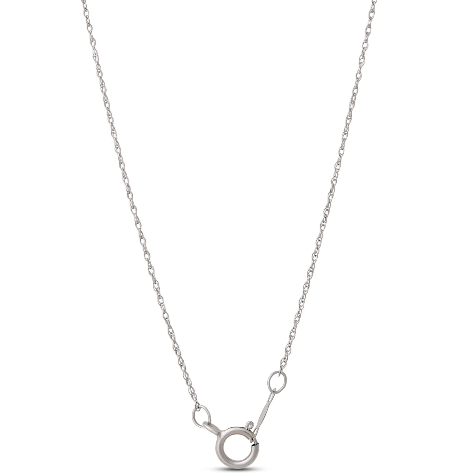 Oval Aquamarine Pendant Necklace, 14K White Gold