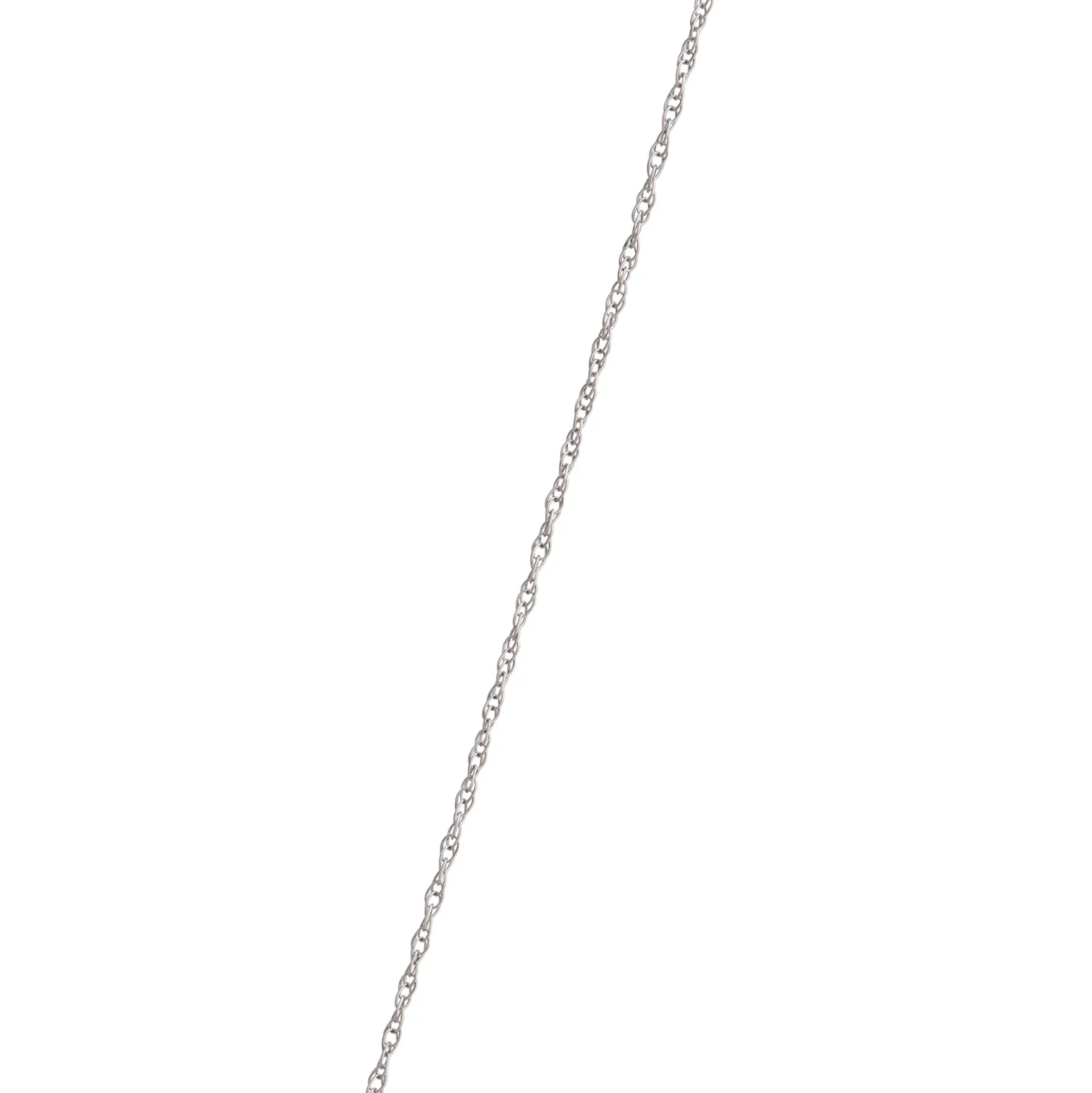 Oval Aquamarine Pendant Necklace, 14K White Gold