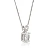 Oval Diamond Pendant, ⅓ Carat Total Weight, 14K White Gold