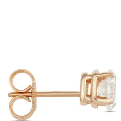 Oval Diamond Studs, ⅔ Carat Total Weight, in 14K Yellow Gold