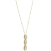 Oval, Marquise and Pear Shaped Diamond Necklace, 14K Yellow Gold