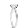 Oval Solitaire Diamond Engagement Ring, 14K White Gold
