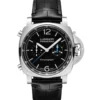 Panerai Luminor Chrono Watch Steel Case Black Dial, 44mm