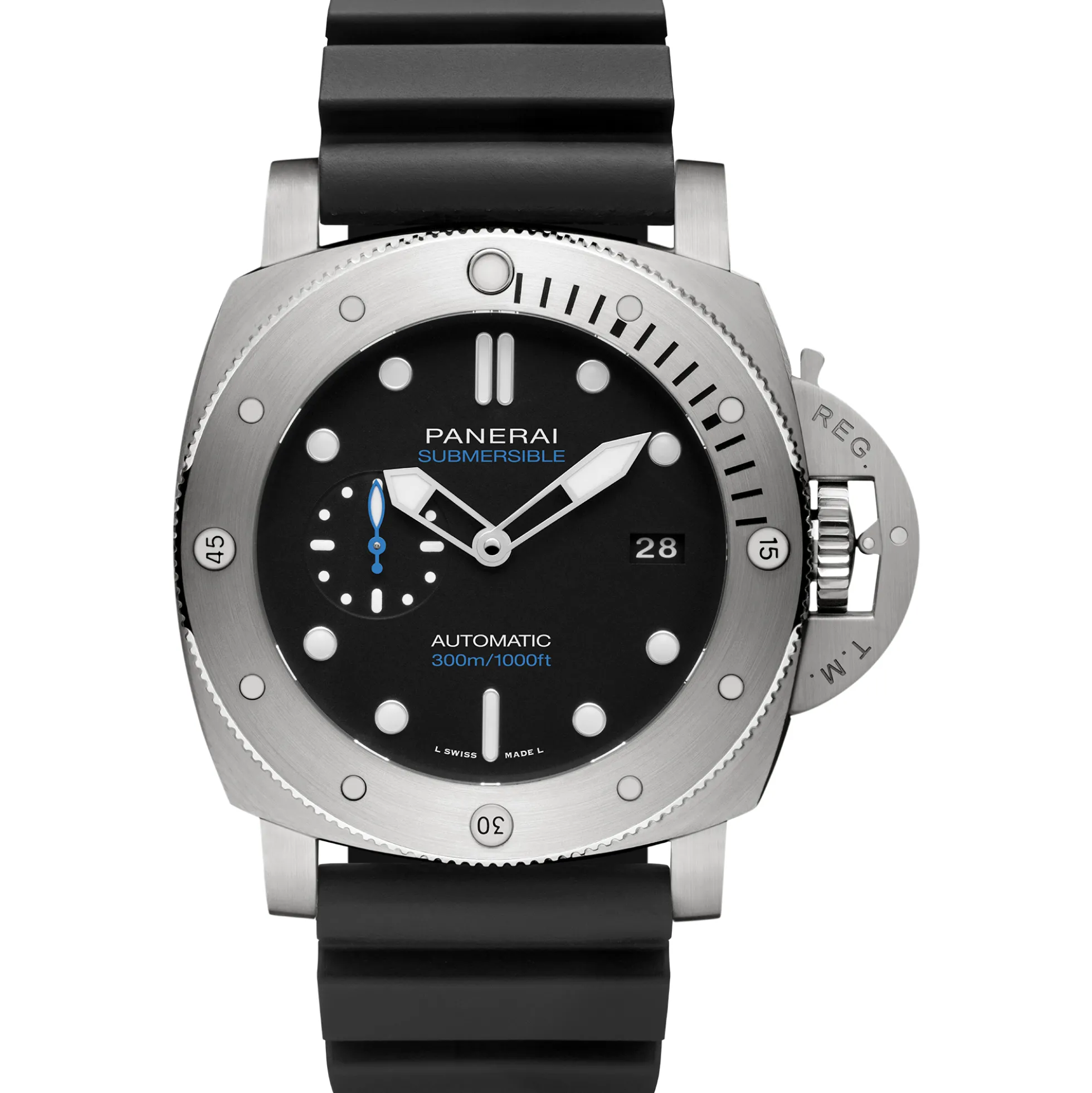 Panerai Submersible Titanio Watch Black Dial, 47MM