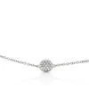 Pavé Diamond Circle Bracelet 14K
