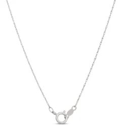 Pearl and Blue Topaz Pendant Necklace, 14k White Gold