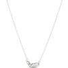Pear Shaped Diamond Necklace, ⅓ Carat Total Weight, 14K White Gold