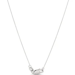 Pear Shaped Diamond Necklace, ⅓ Carat Total Weight, 14K White Gold