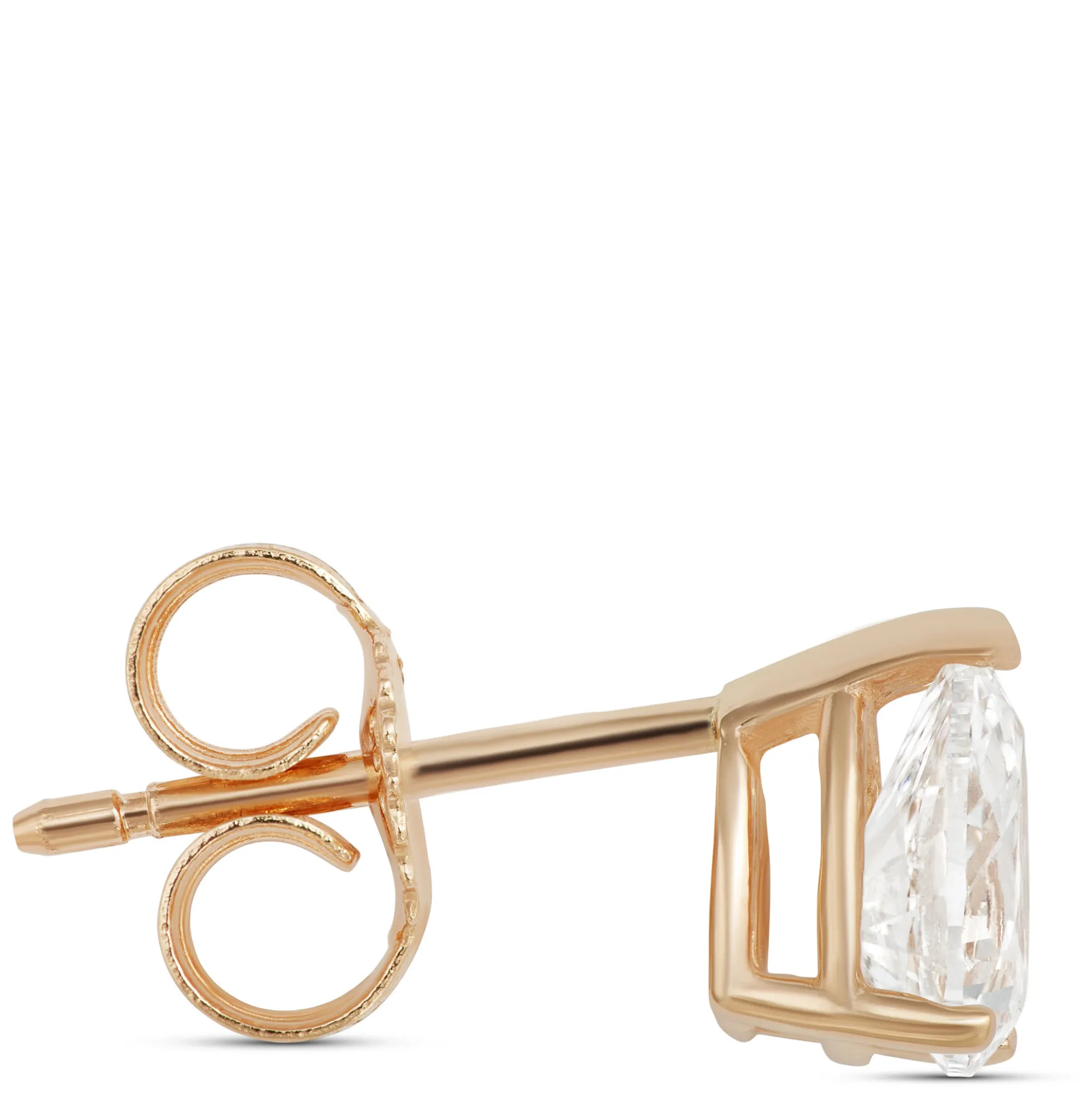 Pear Shape Diamond Studs, ⅔ Carat Total Weight in 14K Yellow Gold
