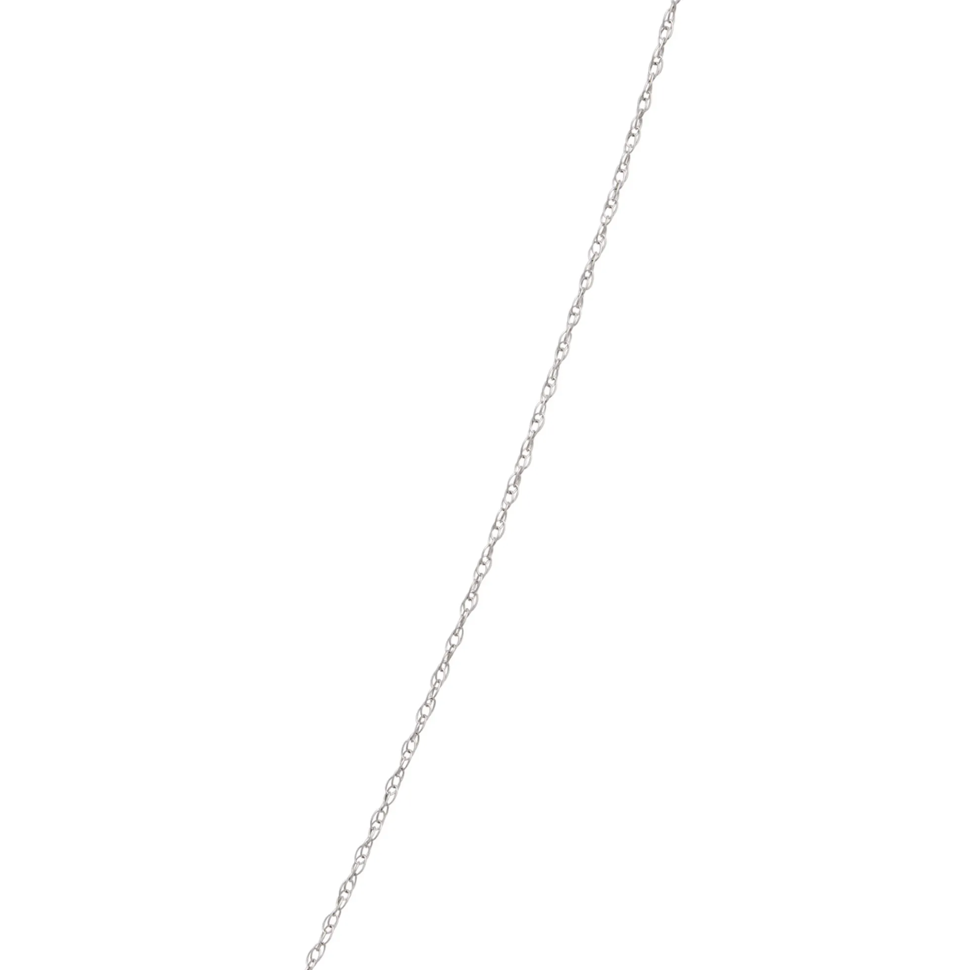 Pear Shaped Pendant with Round Diamonds, ⅓ Total Carat Weight, 14K White Gold
