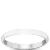 Polished Rounded 2mm Band in Platinum