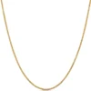 Popcorn Link Necklace with Slider Bead, 14K Yellow Gold