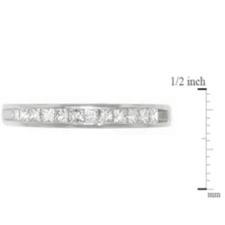 Princess Cut Diamond Band 1/3 cttw