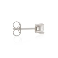 Princess Cut Diamond Studs, ½ Carat Total Weight, in 14K White Gold