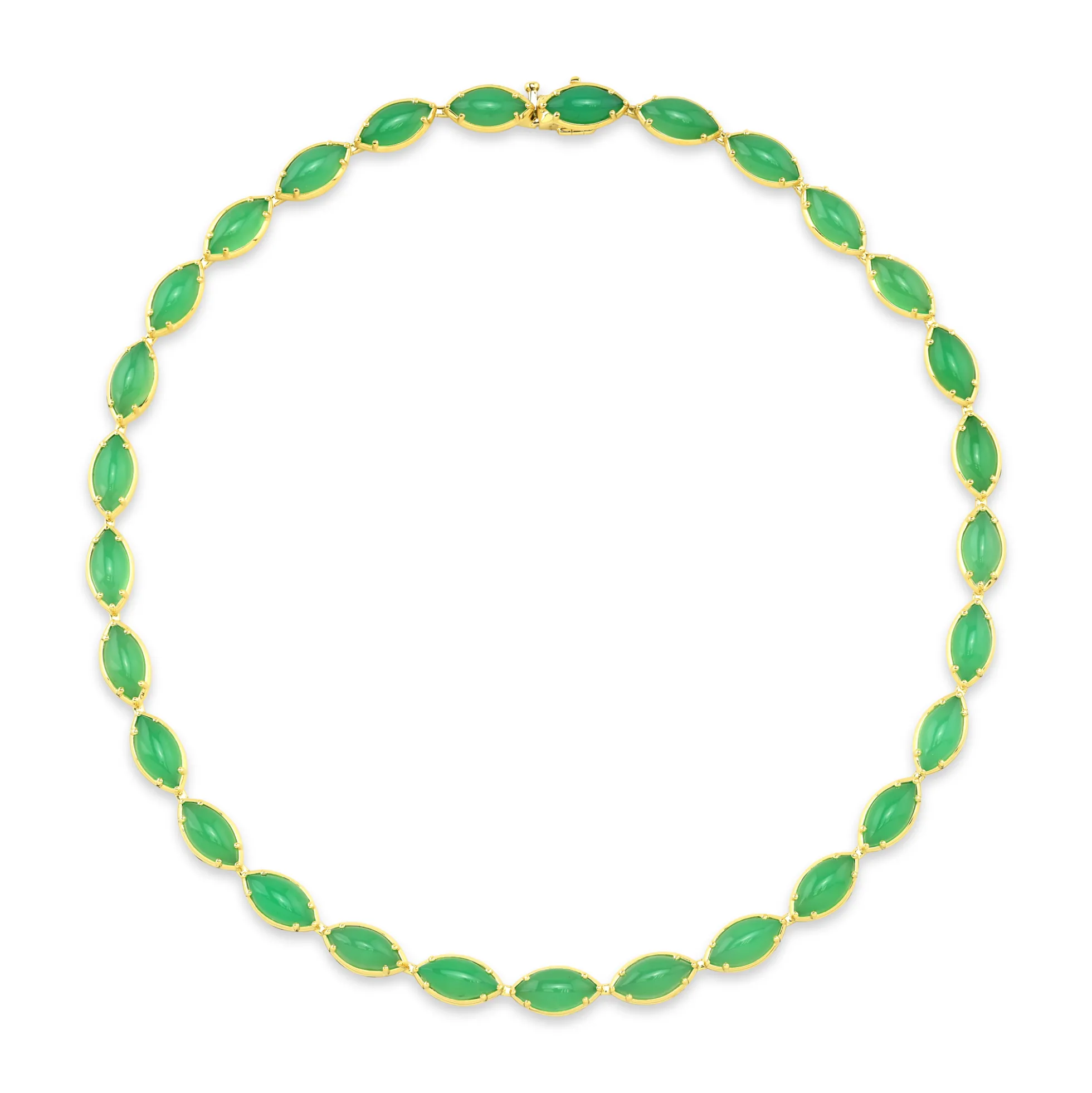 Rahaminov Chrysoprase Bracelet, 18K Yellow Gold