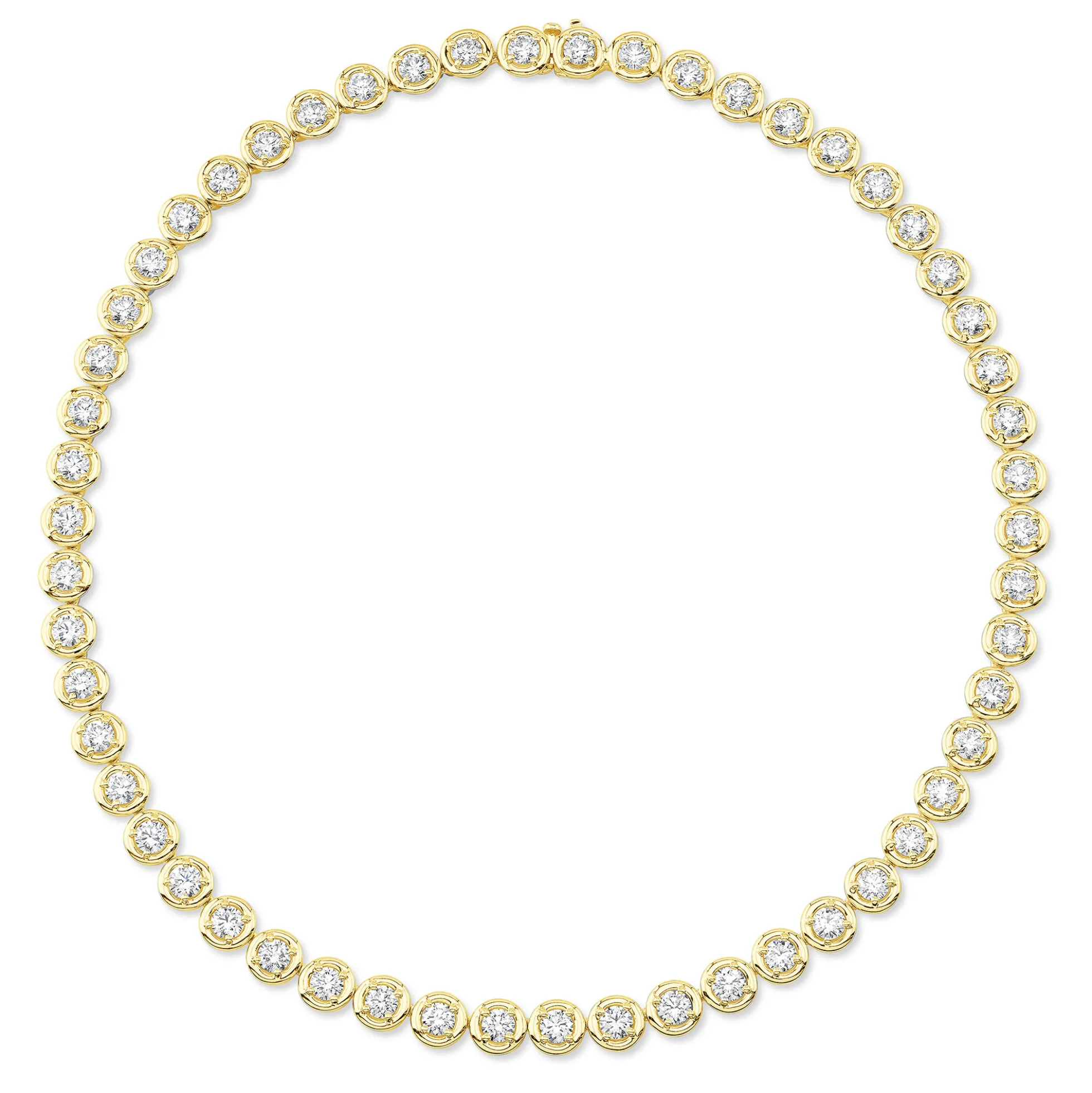 Rahaminov Diamond Choker Necklace, 18K Yellow Gold