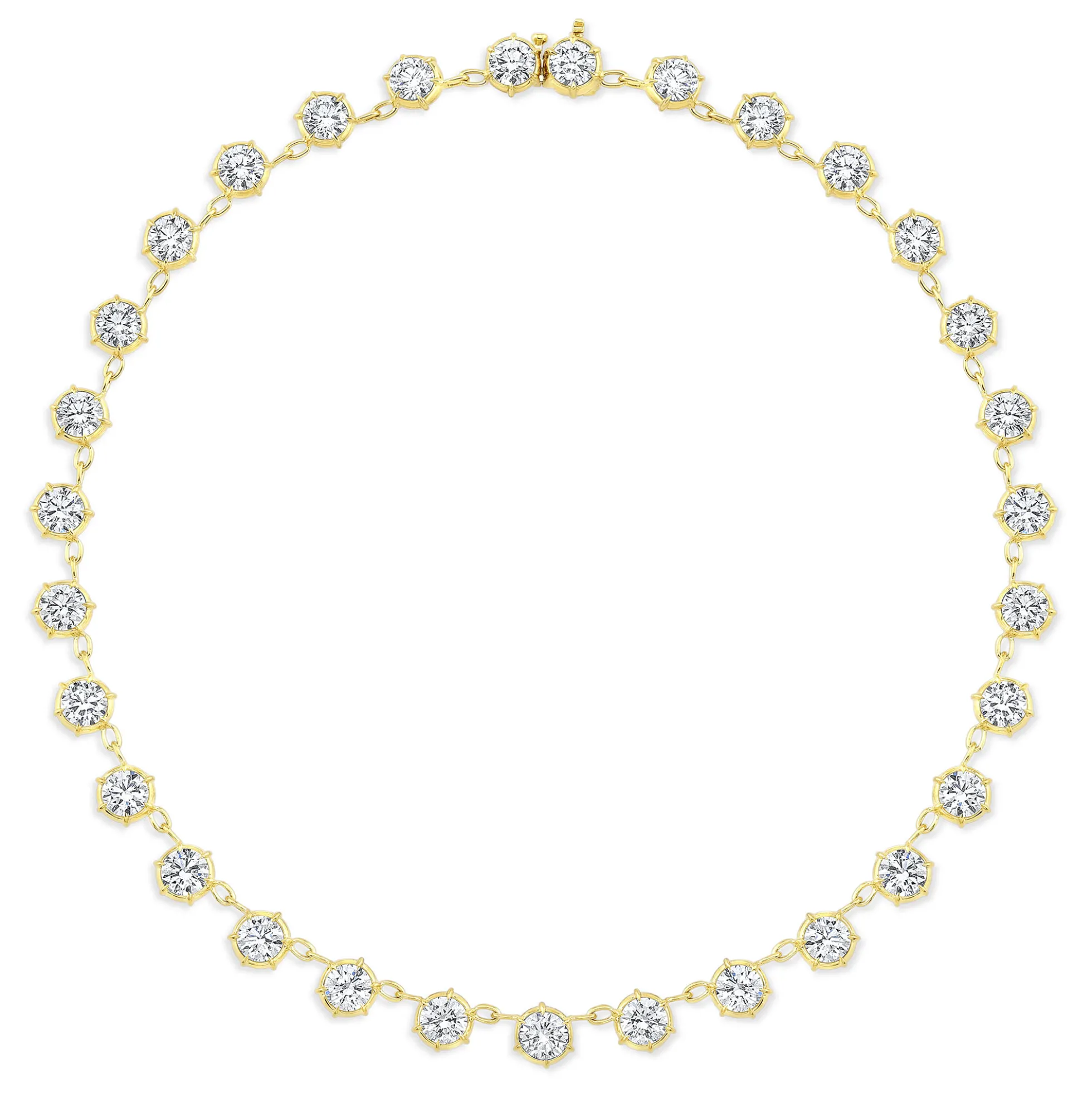 Rahaminov Diamond Choker Necklace, 18K Yellow Gold