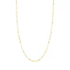 Roberto Coin Designer Gold Fine Paperclip Chain Necklace 18K