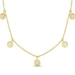 Roberto Coin Diamonds by the Inch 5-Station Diamond Necklace 18K