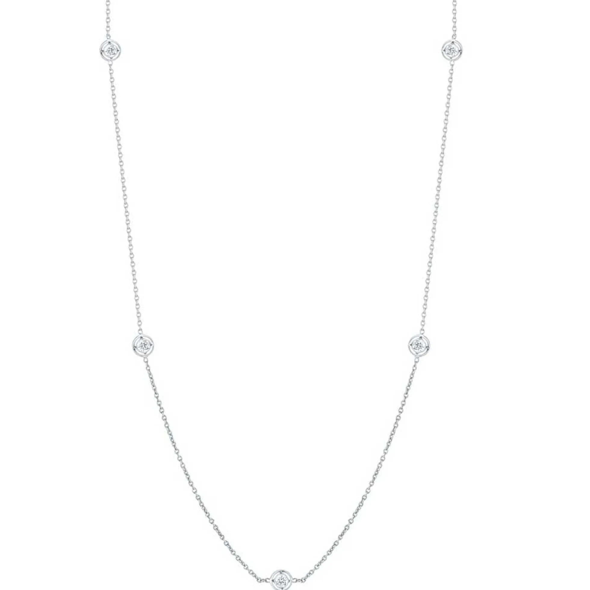 Roberto Coin Diamonds by the Inch 7-Station Diamond Necklace 18K
