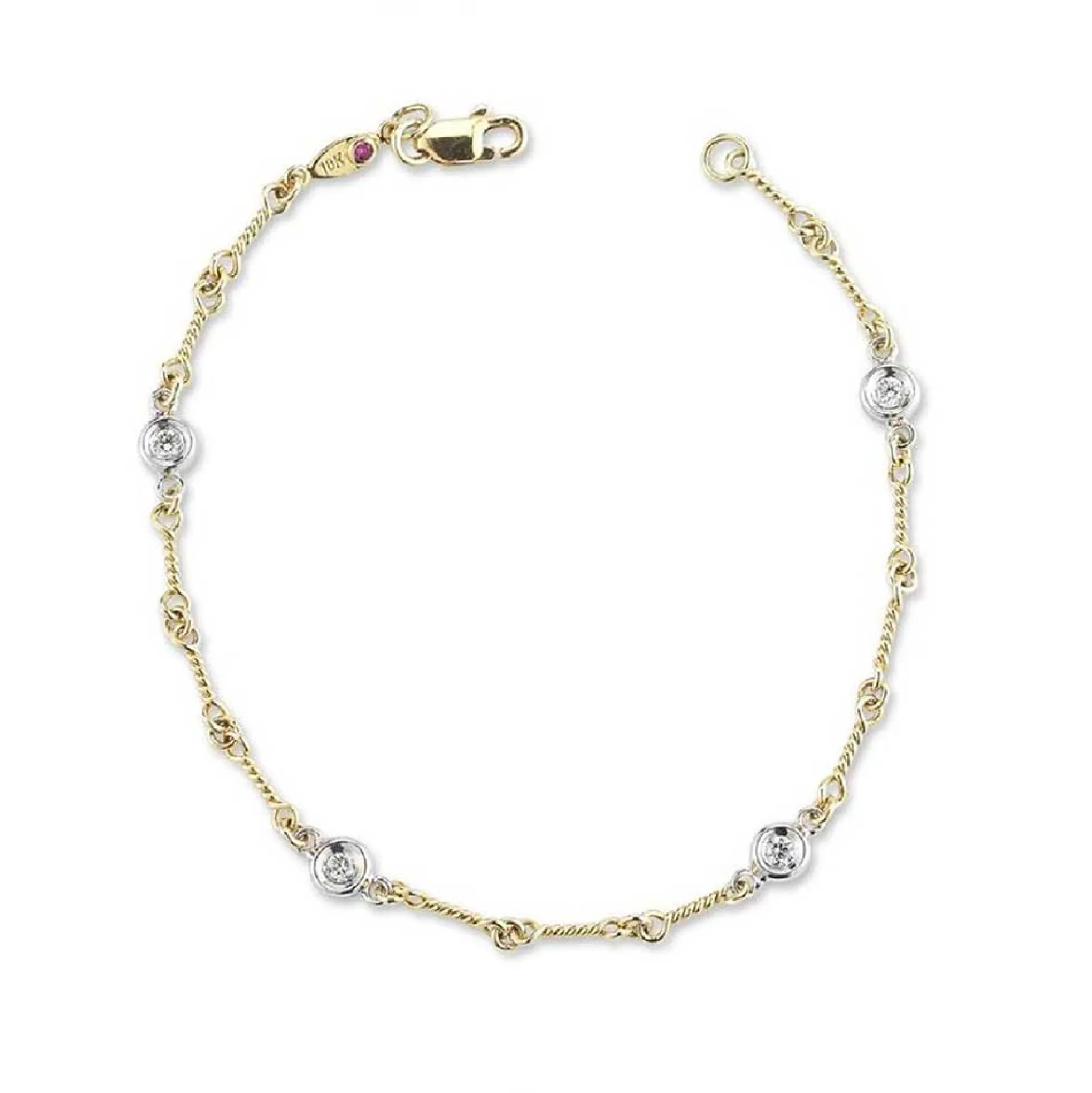 Roberto Coin Diamonds by the Inch 4-Station Diamond Bracelet 18K
