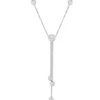 Roberto Coin Diamonds By The Inch Triple Drop Necklace 18K White Gold