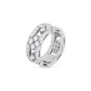 Roberto Coin 18K White Gold Love In Verona Diamond Open Frame Pave Ring