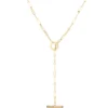 Roberto Coin 18K Yellow Designer Gold Diamond & Pink Tourmaline Toggle Closure Paperclip Necklace