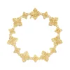 Roberto Coin 18K Yellow Gold Arabesque Alternating Small/Medium Diamond Flower Bracelet