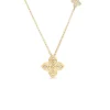 Roberto Coin 18k Yellow Gold Arabesque Large Diamond Flower Necklace