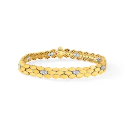 Roberto Coin 18K Yellow Gold Cobra Diamond Bracelet