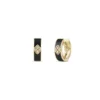 Roberto Coin 18K Yellow Gold Love In Verona Diamond And Enamel Hoop Earrings