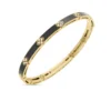 Roberto Coin 18K Yellow Gold Love In Verona Diamond And Enamel Bangle