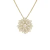 Roberto Coin 18k Yellow Gold Margherita Pave Diamond Flower Necklace