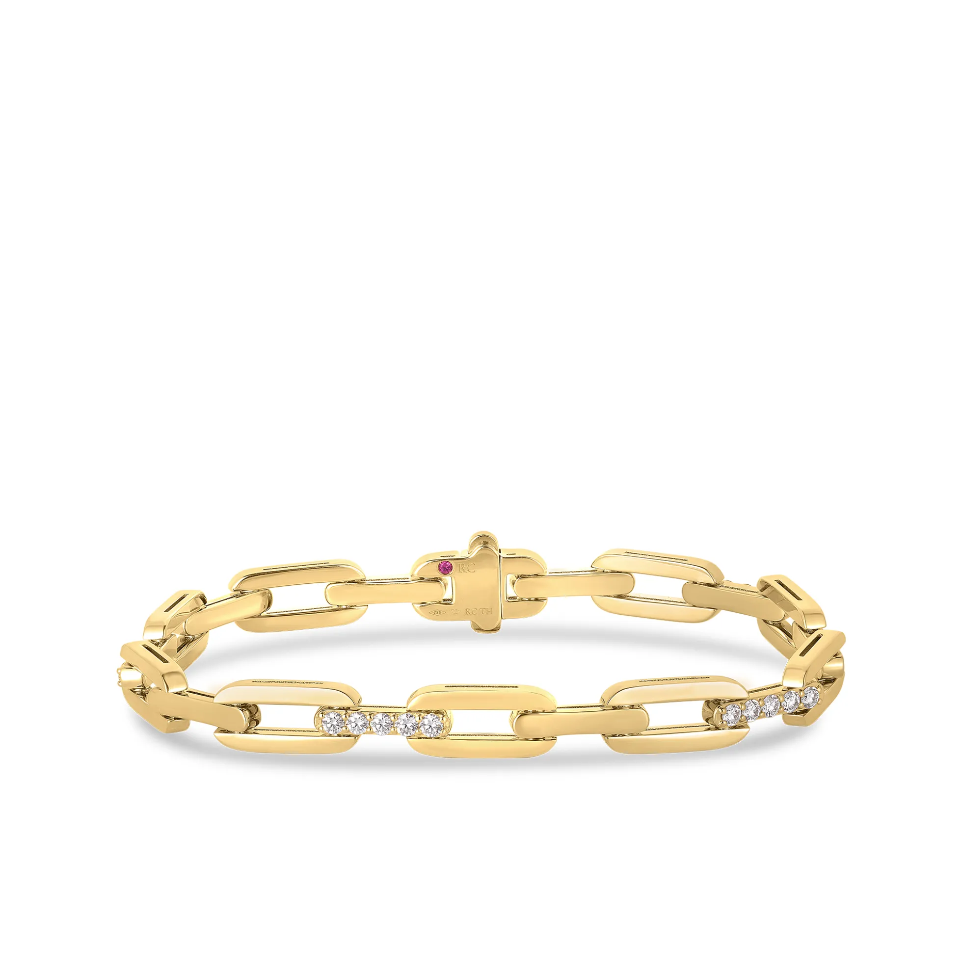 Roberto Coin 18K Yellow Gold Navarra Diamond Accents Bracelet