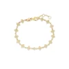 Roberto Coin 18K Yellow Gold Principessa Diamond And Flower Link Bracelet