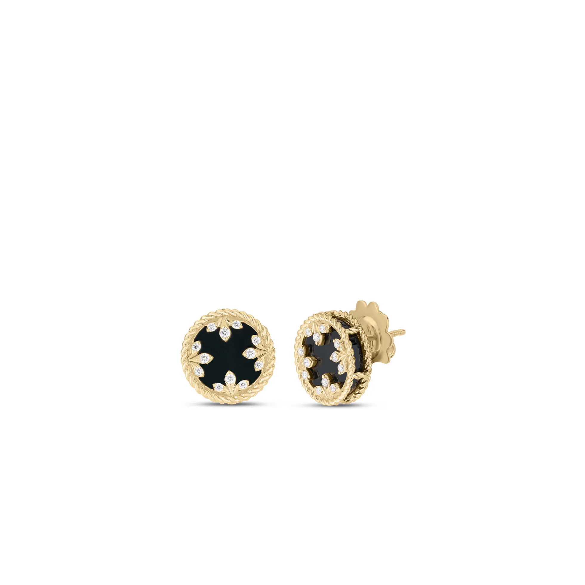 Roberto Coin 18K Yellow Gold Venetian Medallions Small Stud Earrings