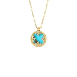Roberto Coin 18K Yellow Gold Venetian Medallions Small Pendant Necklace